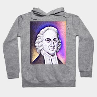 Jonathan Edwards Pink Portrait | Jonathan Edwards Artwork 8 Hoodie